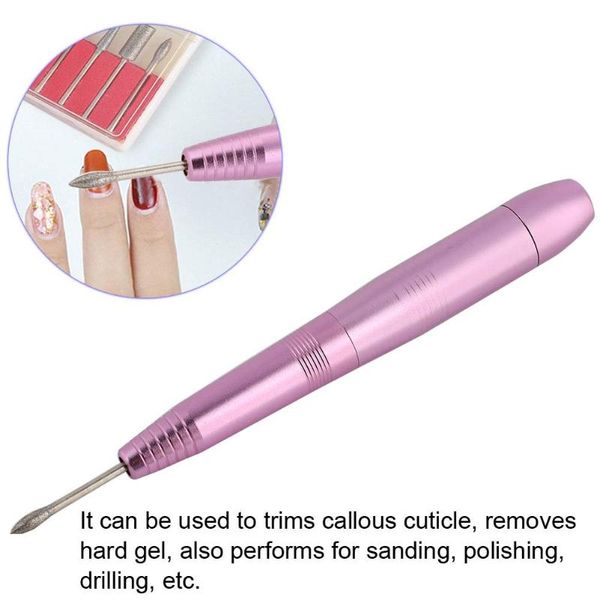

nail drill & accessories usb electric machine metal polisher with grinding head sanding paper nails file sander cutter mill