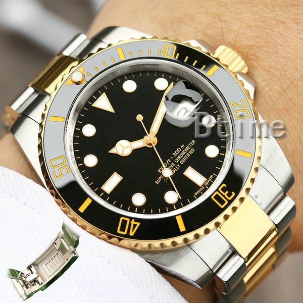 

2021glide lock ceramic bezel mens new men mechanical ss automatic movement men's watch sports self-wind fashion designerwatches wristwa, Slivery;brown