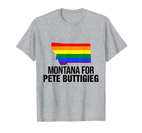 

montana for pete buttigieg lgbt vote 2020 t-shirt lgbt gift t-shirt, White;black