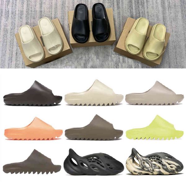 

kany slides latest 2021 men/women designer slippers bone desert sand core mineral blue sandles moon grey yellow black all colors bb