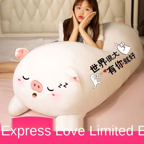 

cute pig doll cuddle pillow girl sleeping plush bear big size bed