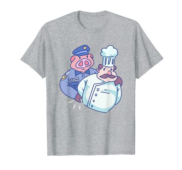 

vegan police i vegetarian gift t-shirt, White;black