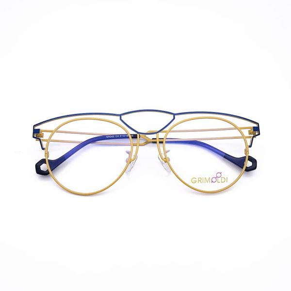 

fashion sunglasses frames belight optical arrival two-dimensional design metal glasses colorful prescription eyeglasses retro frame eyewear, Black