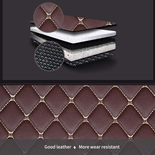 

car floor mat for gs350 all-weather leather black red full set