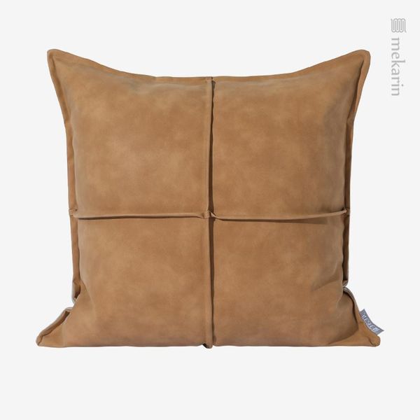 

cushion/decorative pillow model room el sofa nordic light luxury living orange card color leather soft fitted square