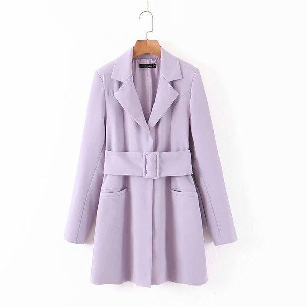 

women's jackets ljpz98-9162 in the european and american fashion cultivate morality dress long suit, Black;brown