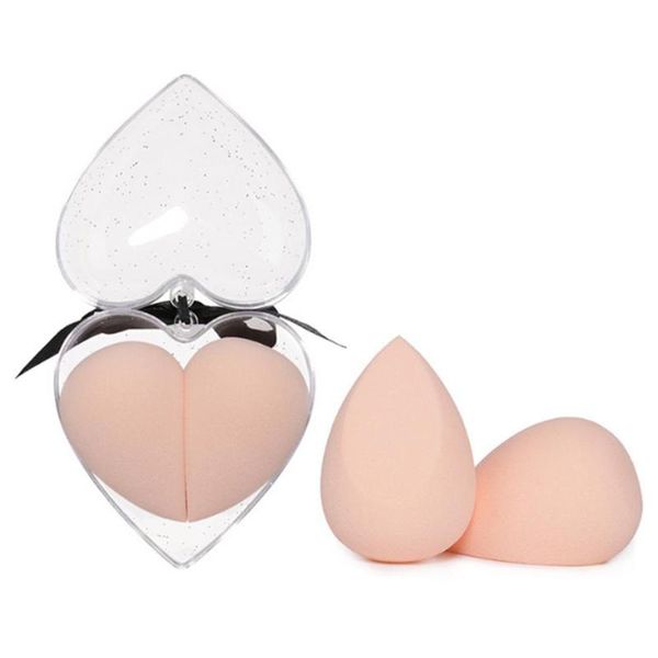 

sponges, applicators & cotton 2 pcs makeup sponge set heart shape dry or wet used beauty eggs