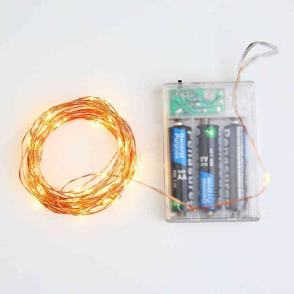 

christmas same battery copper wire lamp string cake decorative gift box led color