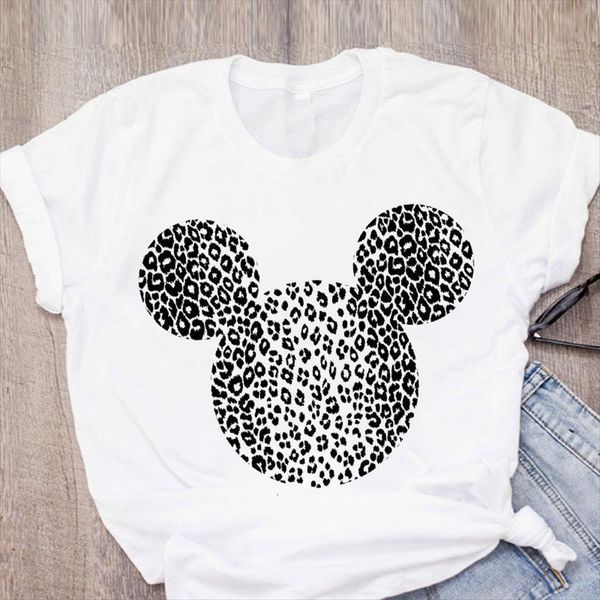 

summer clothes harajuku leopard graphics womens print fashion short sleeve o neck tee shirt femme plus size 3xl, White