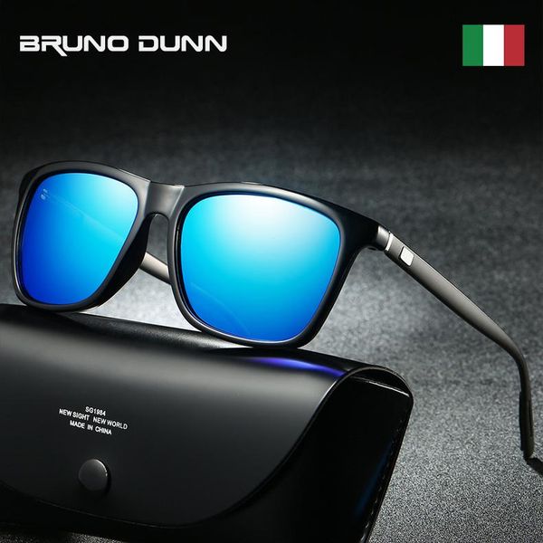 

sunglasses bruno dunn brand retro aluminum+tr90 polarized lens vintage eyewear accessories sun glasses for men/women 6108, White;black