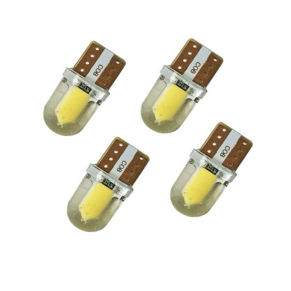 

emergency lights 100pcs led t10 w5w 194 168 cob car parking bulb auto wedge clearance lamp canbus silica bright white license light