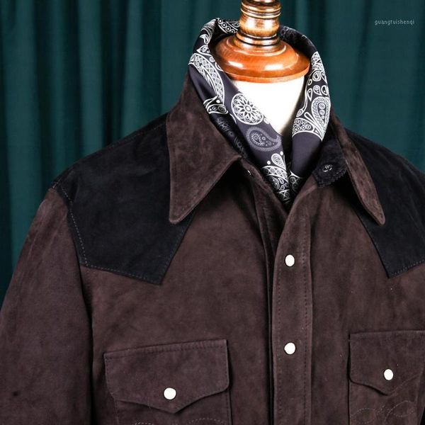 

read description sdg1 asian size soft genuine italian cow leather stylish suede jacket men's & faux, Black