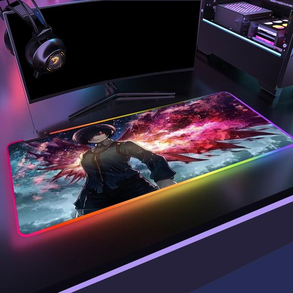 

mouse pads & wrist rests rgb large ghoul gaming computer republic of gamers mousepad gamer carpet pc desk mat with led backlit support