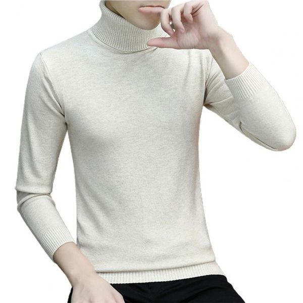 

men's sweaters sweater men turtleneck solid color stand collar warm long sleeve base knitted pullovers 2021 autumn winter, White;black