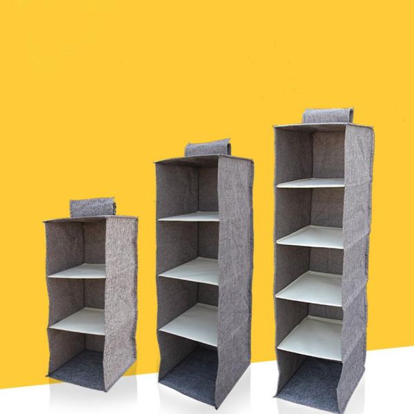 

storage cabinet hanging bag creative washable cotton and linen wardrobe underwear classification organizerr zp01171423 boxes & bins