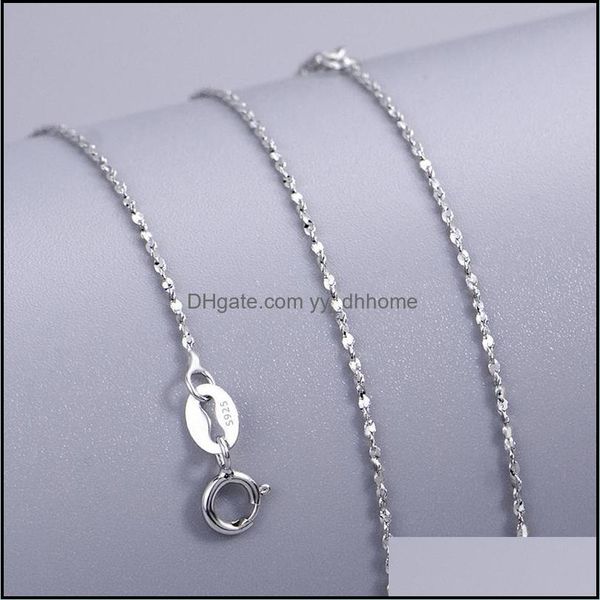 

necklaces & pendants jewelrysterling sier necklace for women s925 gypsophila without pendant clavicle chain wedding gift chains drop deliver, Silver