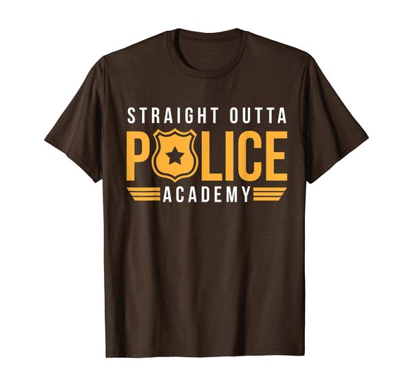

Straight Outta Police Academy Police Graduation Gift T-Shirt, Mainly pictures