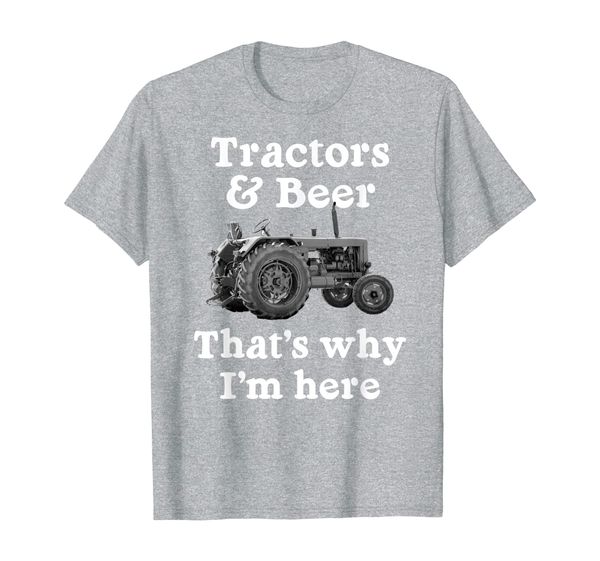 

tractors beer apparel for farmers and rednecks t-shirt, White;black
