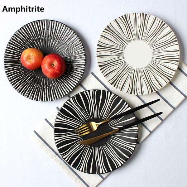 

dishes & plates dinner plate at home fruit salver ceramica creative tableware classical and fashionable saucer