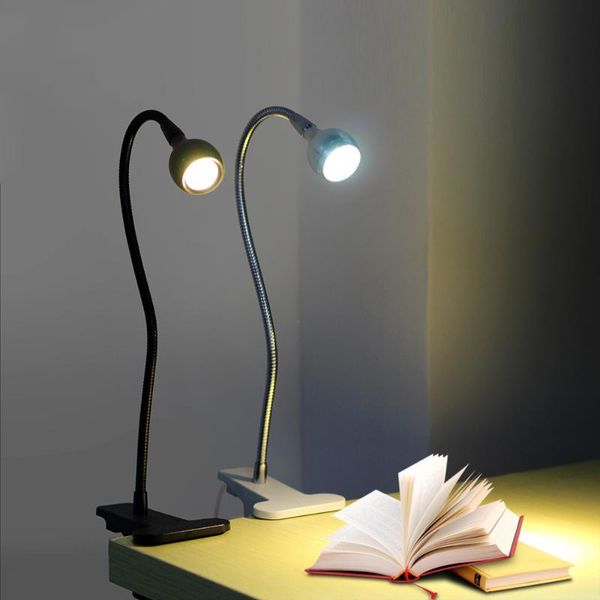 

table lamps clip holder led book light usb power desk lamp 1w flexible reading switch on/off for bedroom study room