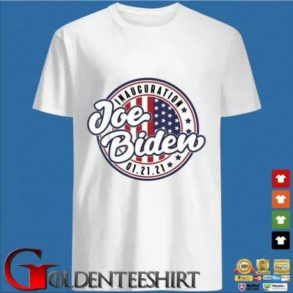 

inauguration joe biden 01 21 21 american t-shirt, White;black