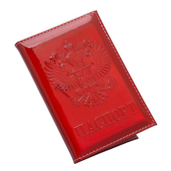 

card holders russian mirror passport covers holder id case waterproof pu leather wallet suitable for everyone organizer, Brown;gray