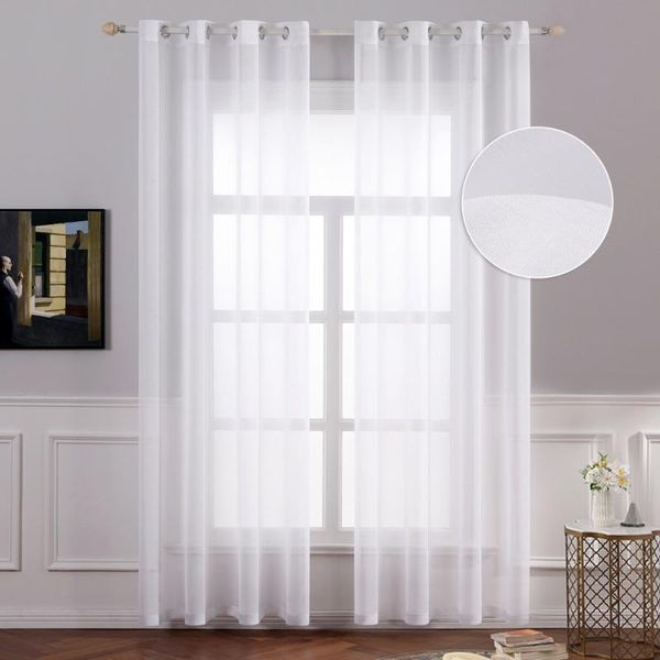 

multi color simple sheer curtains for living room kitchen bedroom divider white yellow blue purple tulle voile curtain & drapes