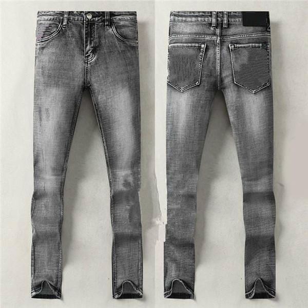 23sss inverno outono jeans jeans cinza designer marca famosa calças de perna fina homens elásticos pretos sexta-feira de alta qualidade calças lavadas casuais w29-w38