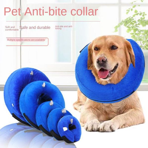

inflatable pet ring removable and washable soft plush collar dog cat daily use wallpapers