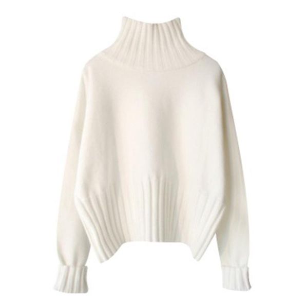 

paris girlturtleneck sweater women pullover high elasticity knitted ribbed jumper autumnwinter basic female truien dames women's sweate, White;black