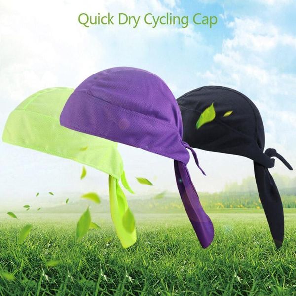 

cycling caps & masks outdoor cap quick dry clean shawl headband head scarf men running hat riding bandana ciclismo women hood, Black