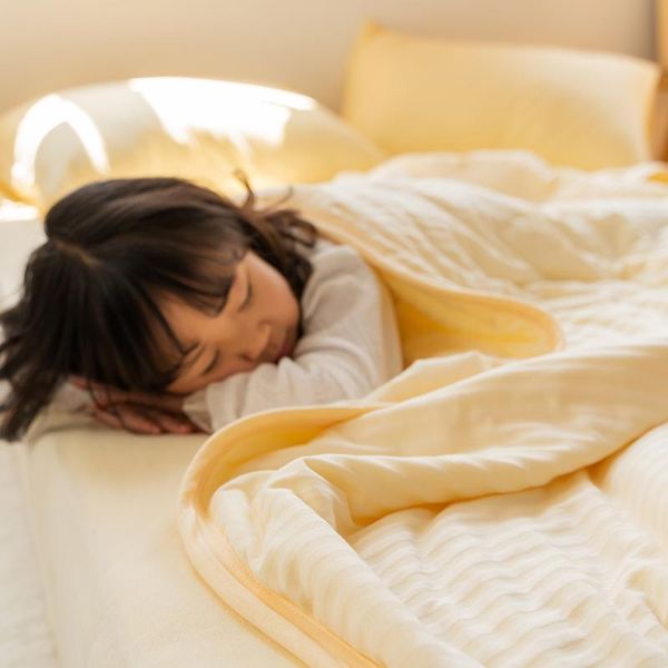 

blankets mother baby grade cotton quilt sleeping naked in summer air conditioning knitted washable cool blanket