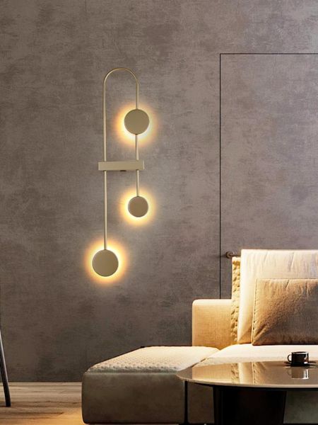 

wall lamps living room decorative lamp north europe bedroom bedside modern simple creative art minimalist line corridor