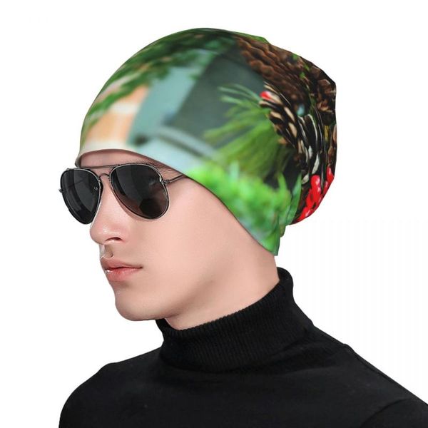 

beanies christmas decorations xmas pine cones mans woman's knit hat