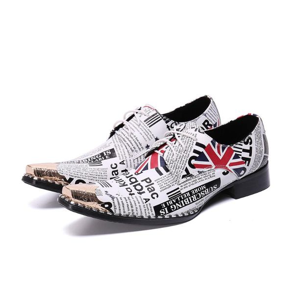 

dress shoes fashion men's european formal leather stripe printing business party and 37-48, Black