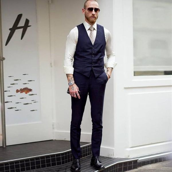 

men's vests vest street shooting star with the same slim fit spring and autumn leisure suit british single breasted, Black;white