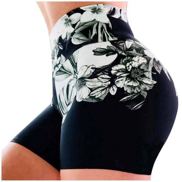 

yoga outfit ladies 2021 printed high-waist hip stretch underpants running fitness short calzas mujer leggins leggings #30