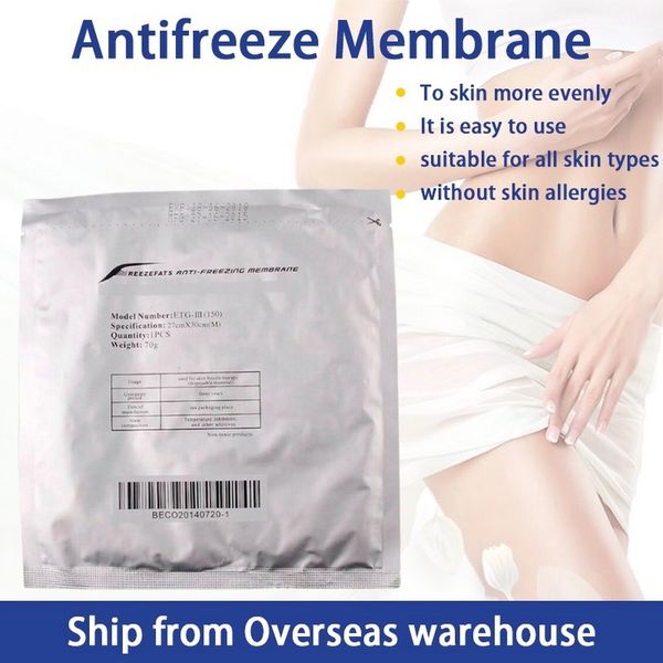 Abnehmen Maschinenreinigungswerkzeuge 34 * 42 cm 27 * 30 cm Frostschutzmembran Antifreezing Ant Kryo Anti-Freezing-Membranen Coole Pad einfrieren Kryotherapie 50 stücke