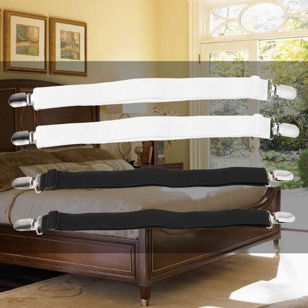 

clothing & wardrobe storage 2pcs bed sheet elastic gripper clip strap fastener mattress cover holder grips suspender belt