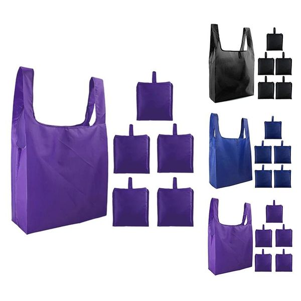 

tote bags gift for grocery shopping reusable 6 machine washable foldable ripstotes storage
