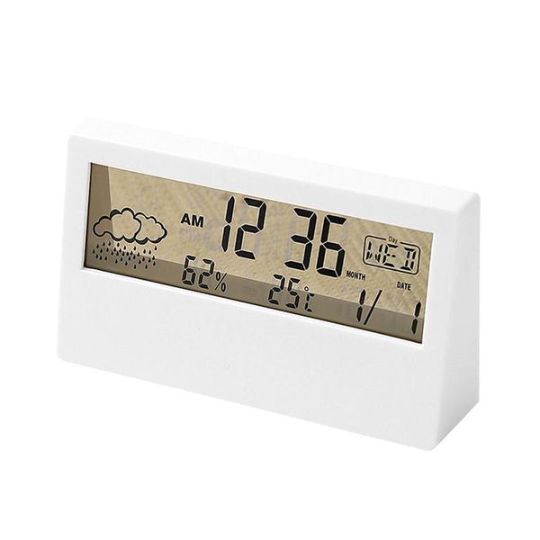 

other clocks & accessories multifunctional stylish digital mini alarm clock snooze table wake up mute calendar dimmable electronic desktop
