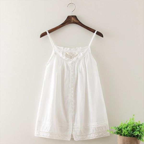 

fashion summer womans art womens tank style soft cotton white for women hollow out lace hem lady camis clothing