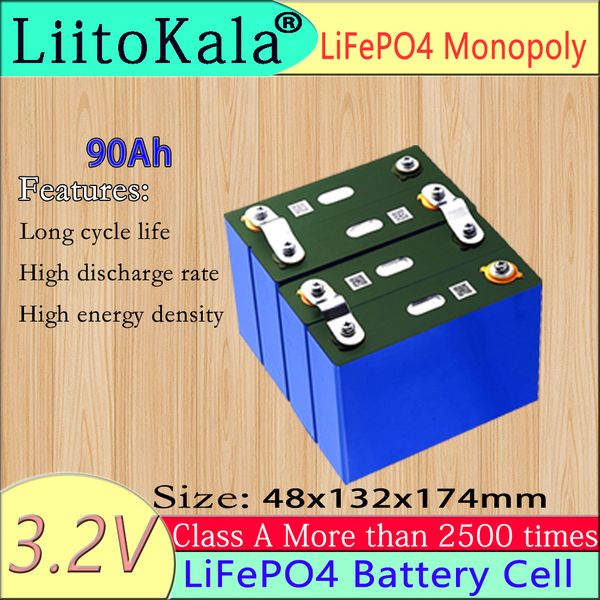 

liitokala 3.2v 90ah lifepo4 battery for diy 12v 24v lithium-iron phospha 90000mah can make boat batteries, car batteriy