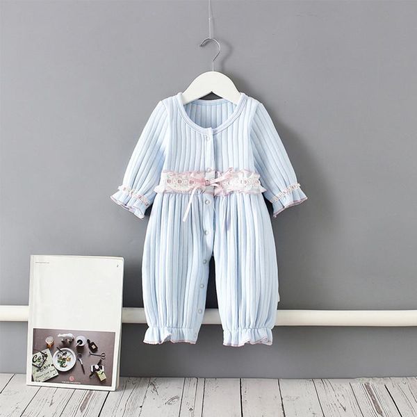 

jumpsuits born baby girls romper cotton infant toddler costume onesie jumpsuit kids clothes blue 0-2y