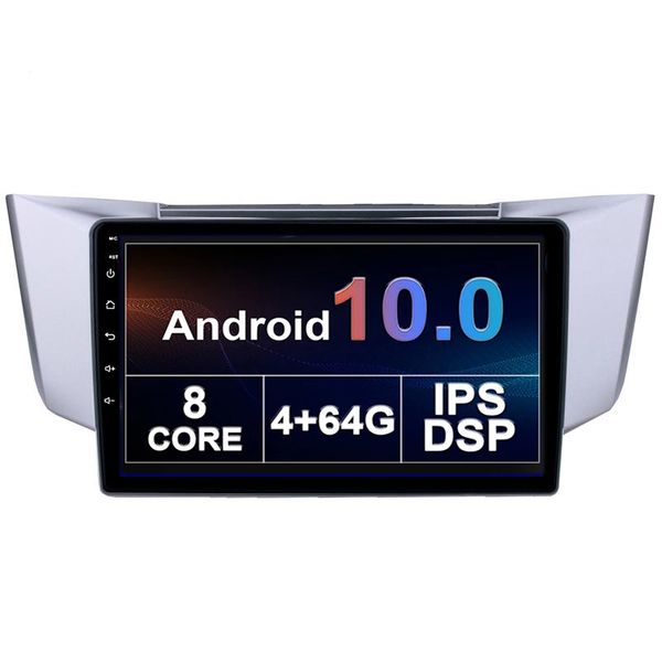 

car dvd video player with easy connection for lexus rx300 rx350 radio gps navigation ips screen factory price android support steer wheel co