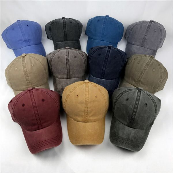 

2021 four seasons washed baseball cap hat for men summer korean casual caps outdoor sunshade women fashion accessories, Blue;gray