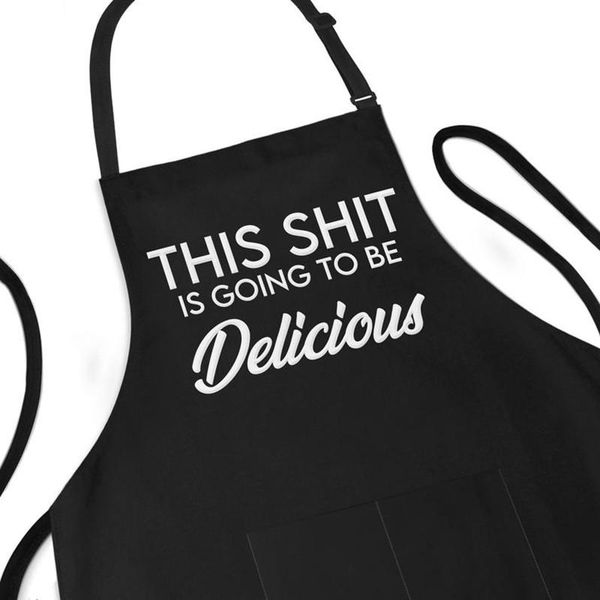 

customize funny apron for men & women- personalised this is going to be delicious-cooking-chef gift- father's mother's day gifts a