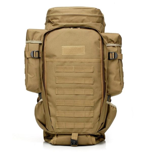 

military combined backpack 60l large capacity multifunction rifle rucksacks men travel trekking tactical assault knapsack outdoor bags