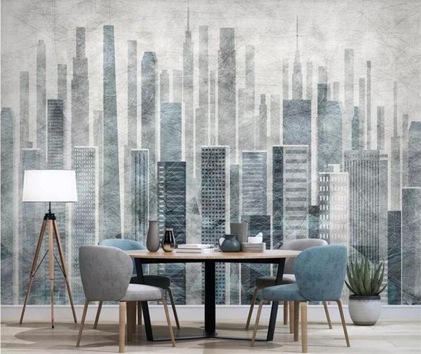 

wallpapers drop custom wallpaper po mural nordic city architecture modern minimalist background wall paper 3d papel de parede