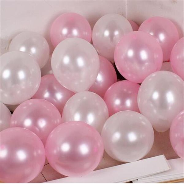 

20/50pcs 10 inch pearl pink sliver white latex balloons wedding anniversary valentine's day birthday party decor helium globals decorat